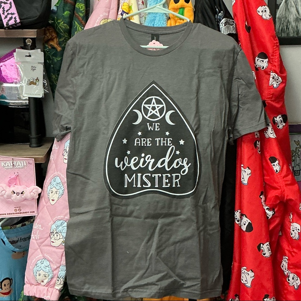 Gray Graphic Tee with Mystical Design-Gildan Softstyle